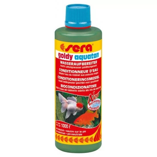 sera Goldy Aquatan 100 мл - подобрител за вода за златни рибки