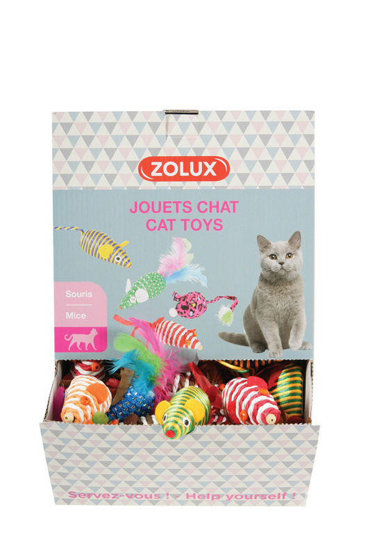 Играчка за котки Zolux MICE – Единично мишле за котки 1 бр.