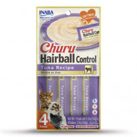 Лакомство за котки против космени топки Churu Hairball Control Tuna Recipe с риба тон 4×14гр.