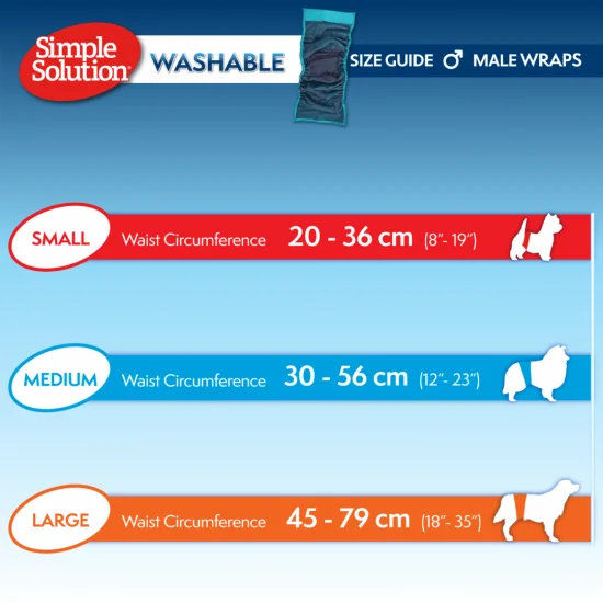 Simple Solution Washable Male Wrap -  памперси за многократна употреба, за мъжки кучета, L размер 5