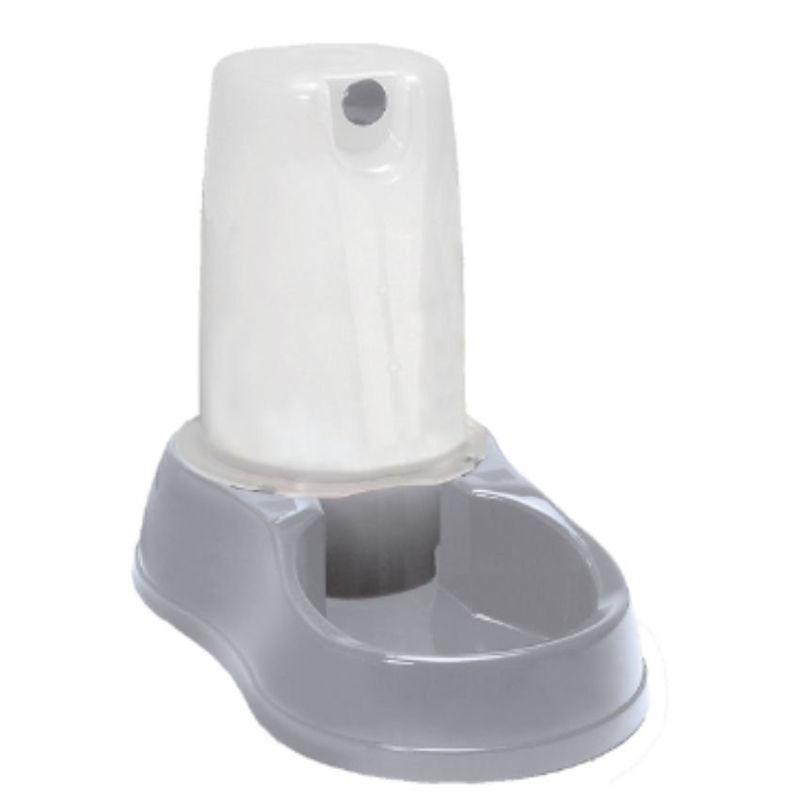 Пластмасов диспенсър Zolux  за вода 1,5л – с противоплъзгаща основа Сив