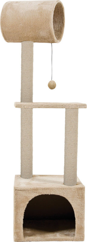 Драскалка Zolux TRIO CAT TREE  с къщичка и три зони, 41см х 47см х 124 см Бежов 4