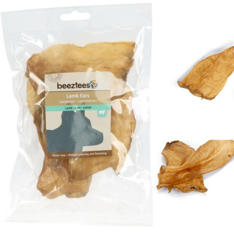 Натурално лакомство за куче Beeztees Snack Lamb ears Агнешки уши 5 бр.
