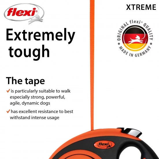 flexi Xtreme L - 5м лента, до 65кг - цвят оранж 5