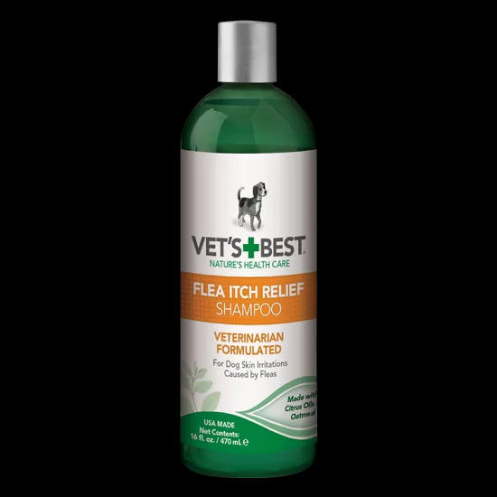 Vet's Best Flea Itch Relief Shampoo шампоан за облекчаване при ухапвания от бълхи, 470 мл