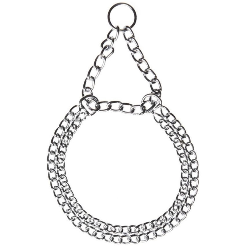 Двоен метален нашийник/душач за кучета Record M