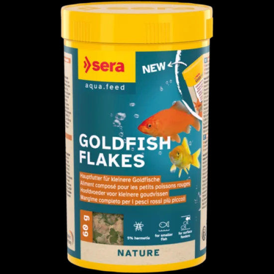 sera Goldfish Flakes 60 г - натурална храна за златни рибки