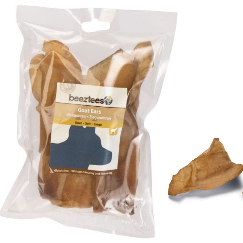Натурално лакомство за куче Beeztees Snack Goat ears Уши от коза 5 бр.