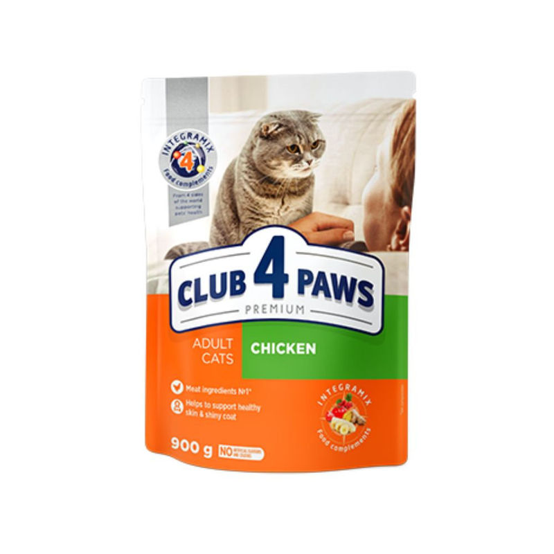 CLUB 4 PAWS CAT ADULT WITH CHICKEN Пълноценна храна за котки с пилешко 8