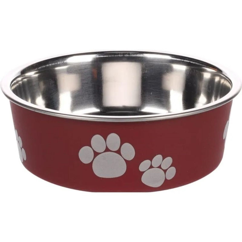 Метална купа  Flamingo KENA RED  – с лапички и противоплъзгаща основа 300мл.