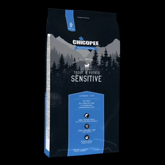 Chicopee Dog HNL Sensitive за кучета с чувствителен стомах, пъстърва и картофи, 12 кг 7