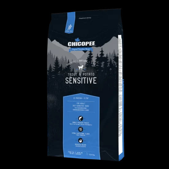 Chicopee Dog HNL Sensitive за кучета с чувствителен стомах, пъстърва и картофи, 12 кг 5