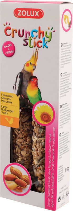 Zolux – крекери за средни и големи папагали със слънчоглед и фъстъци 2бр.