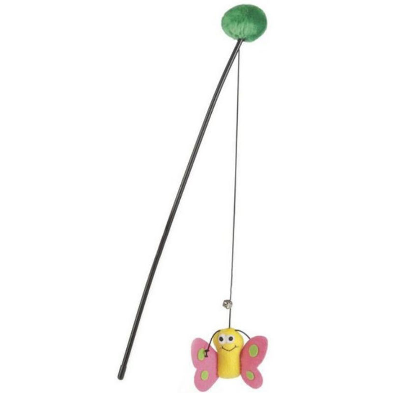 Котешка въдица Beeztees с пеперуда микс