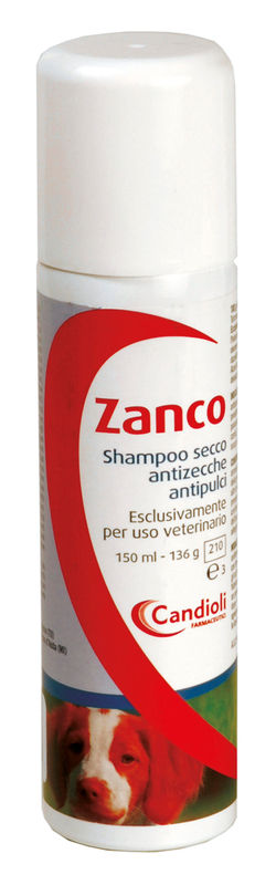 Сух, противопаразитен шампоан под формата на пяна за кучета и котки Record ZANCO 150мл.