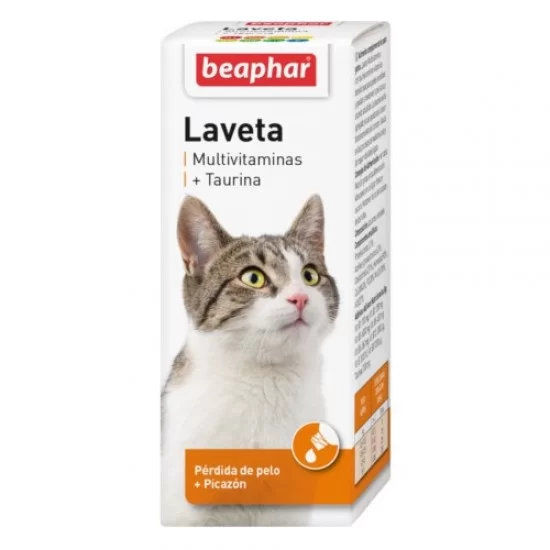 Beaphar Laveta Super Multi-Vit Cat - витамини за котки, за козина и срещу косопад, 50 мл
