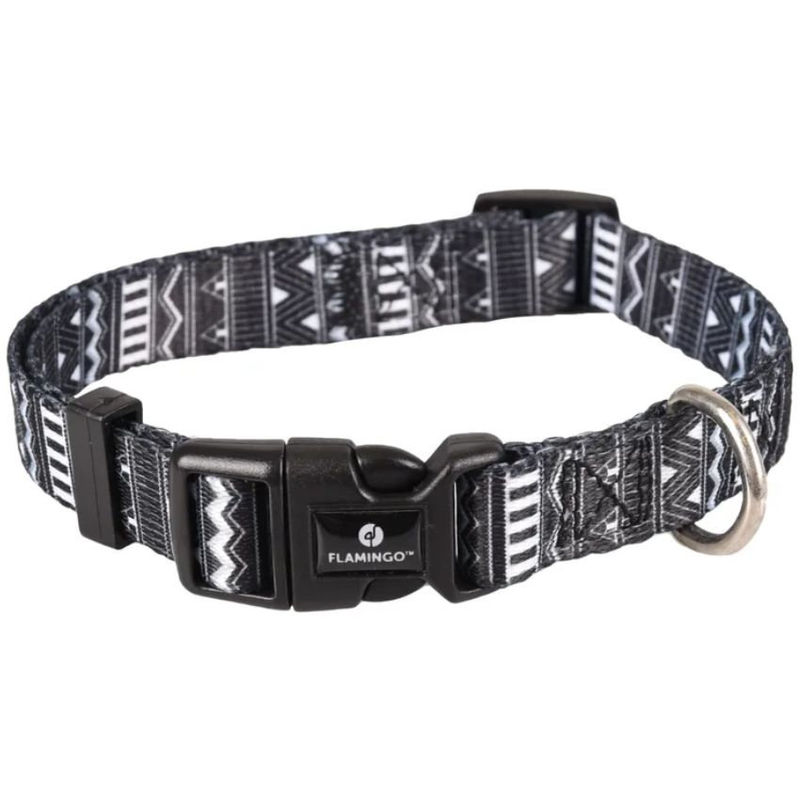 Нашийник за куче Flamingo Collar Sadie черен  L